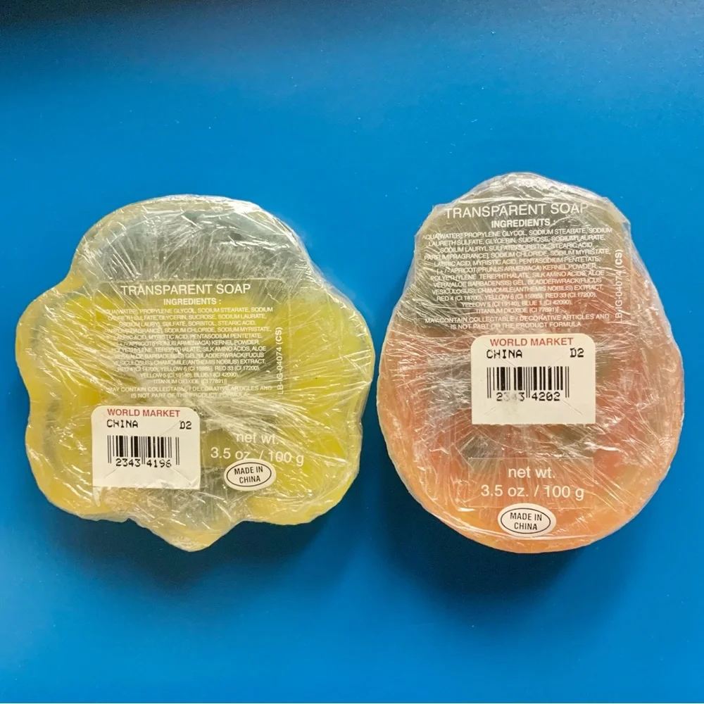 World Market Colorful Butterfly and Ladybug Shaped Soaps ~ 2 Piece Set